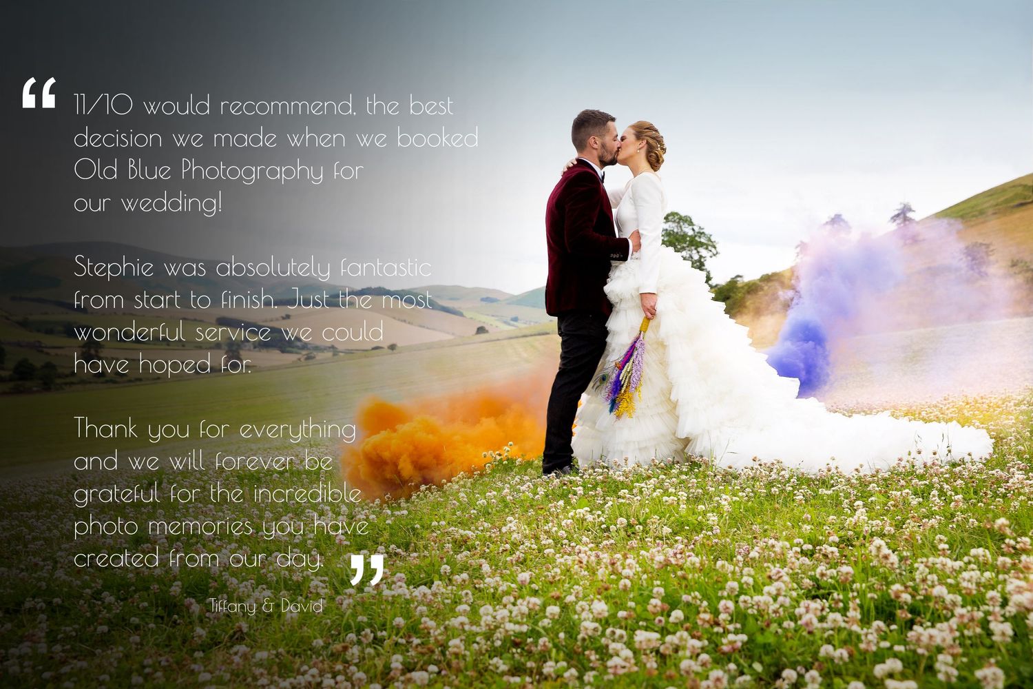bride and groom dressed in wedding attire, during their outdoor country wedding in coldstream, the scottish borders