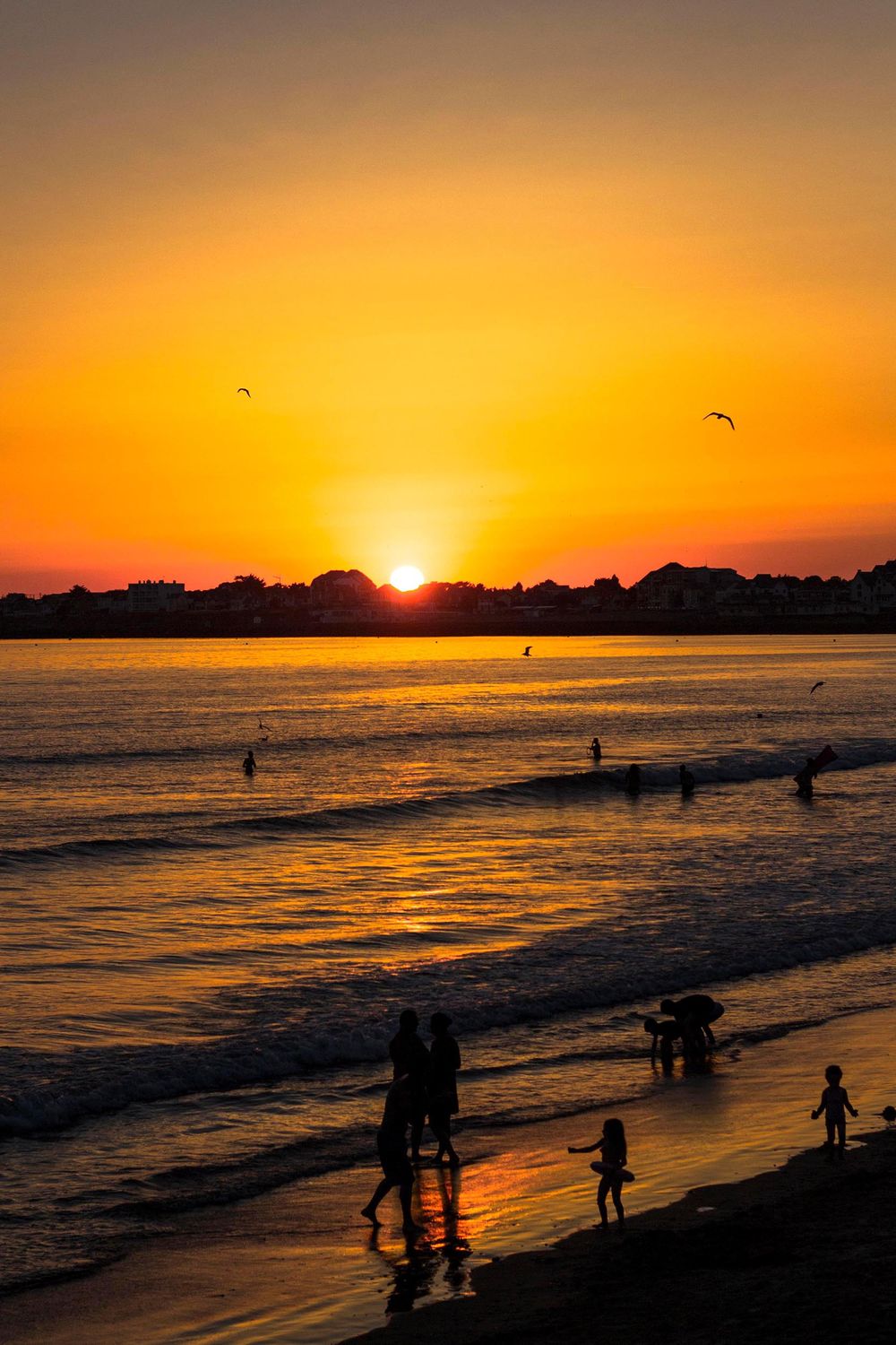 Couché de soleil plage