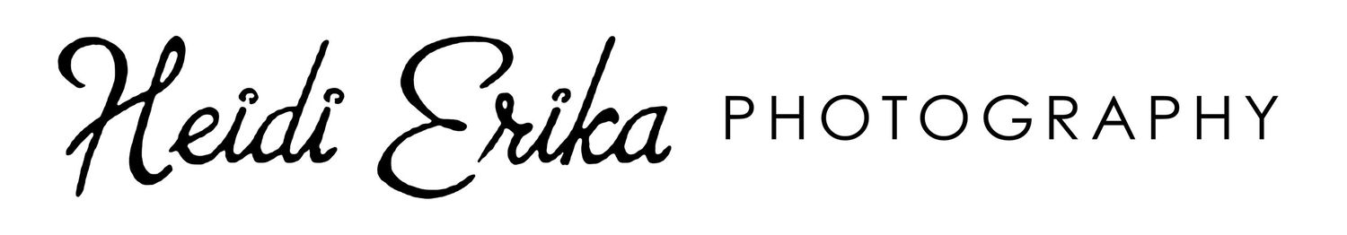 A stylized photography business logo with elegant cursive text.