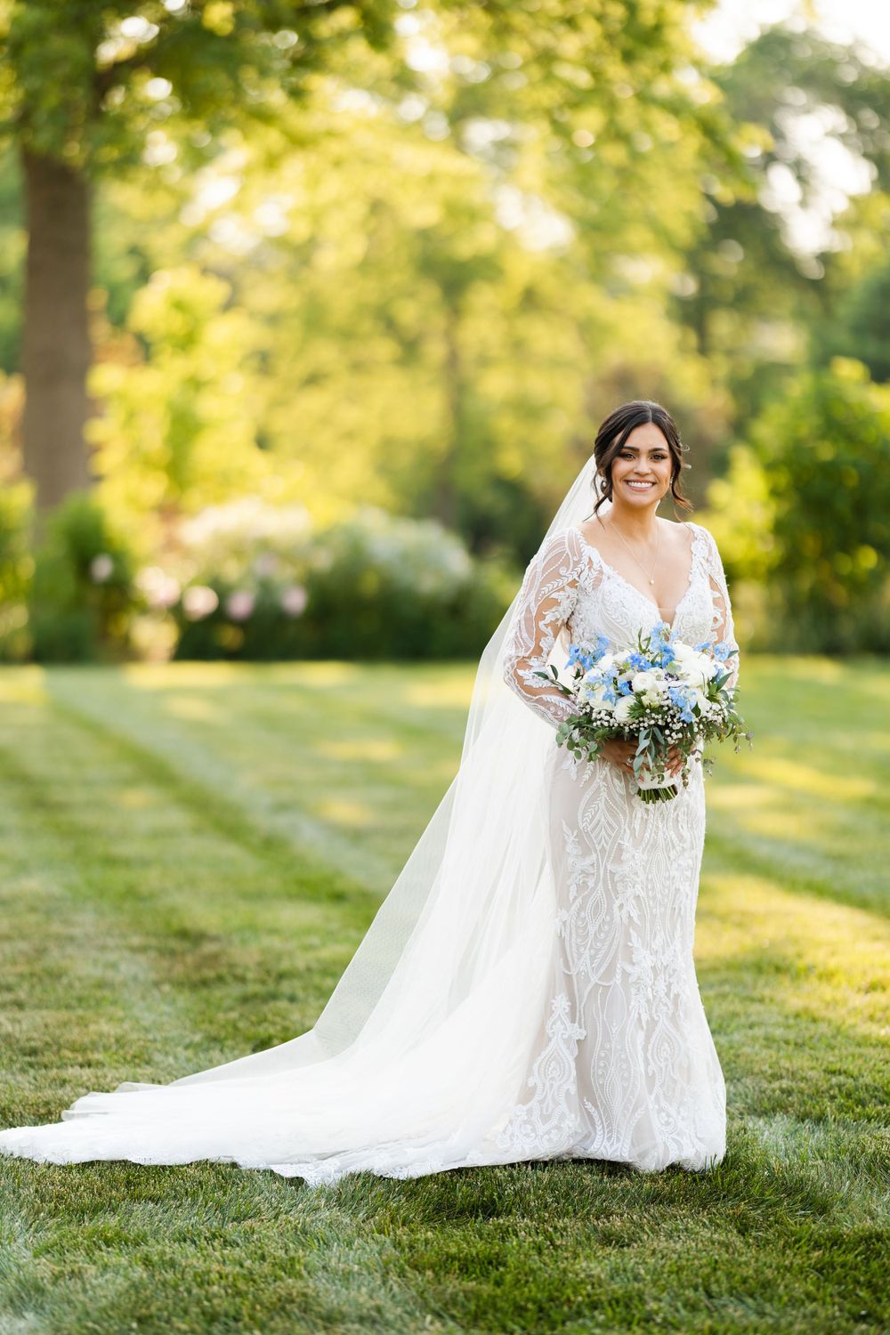 Bridal portrait at Jorgensen Farms in Westerville, Ohio.