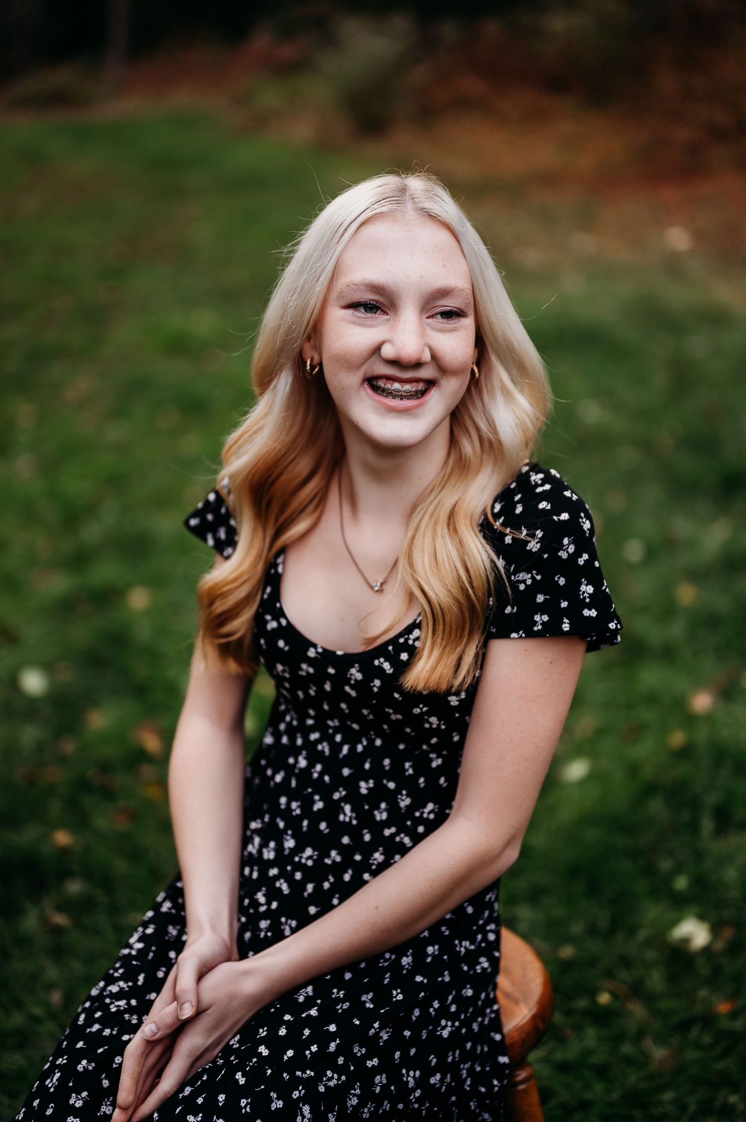 Young teen poses for photoshoot in Orr, Minnesota.