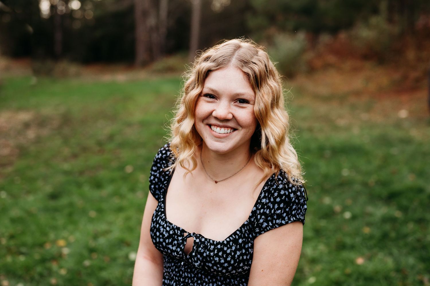 Young lady posing for photos in Orr, Minnesota.