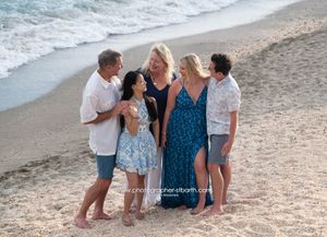 Family photography session on St Barth's beach