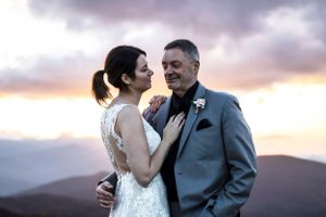 Wedding Asheville photoshoot mountains Max Patch