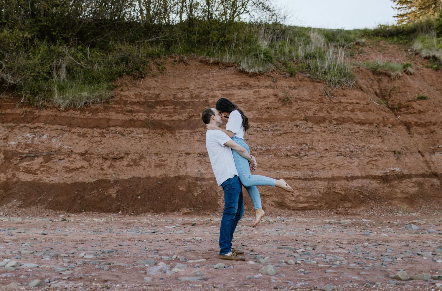 Sunset engagement session at Blomidon Provincial Park, Annapolis Valley, Nova Scotia