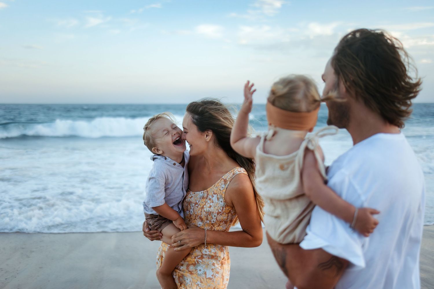 Family Photoshoot at beach, Lake Macquarie, Newcastle, Hunter Valley, New South Wales