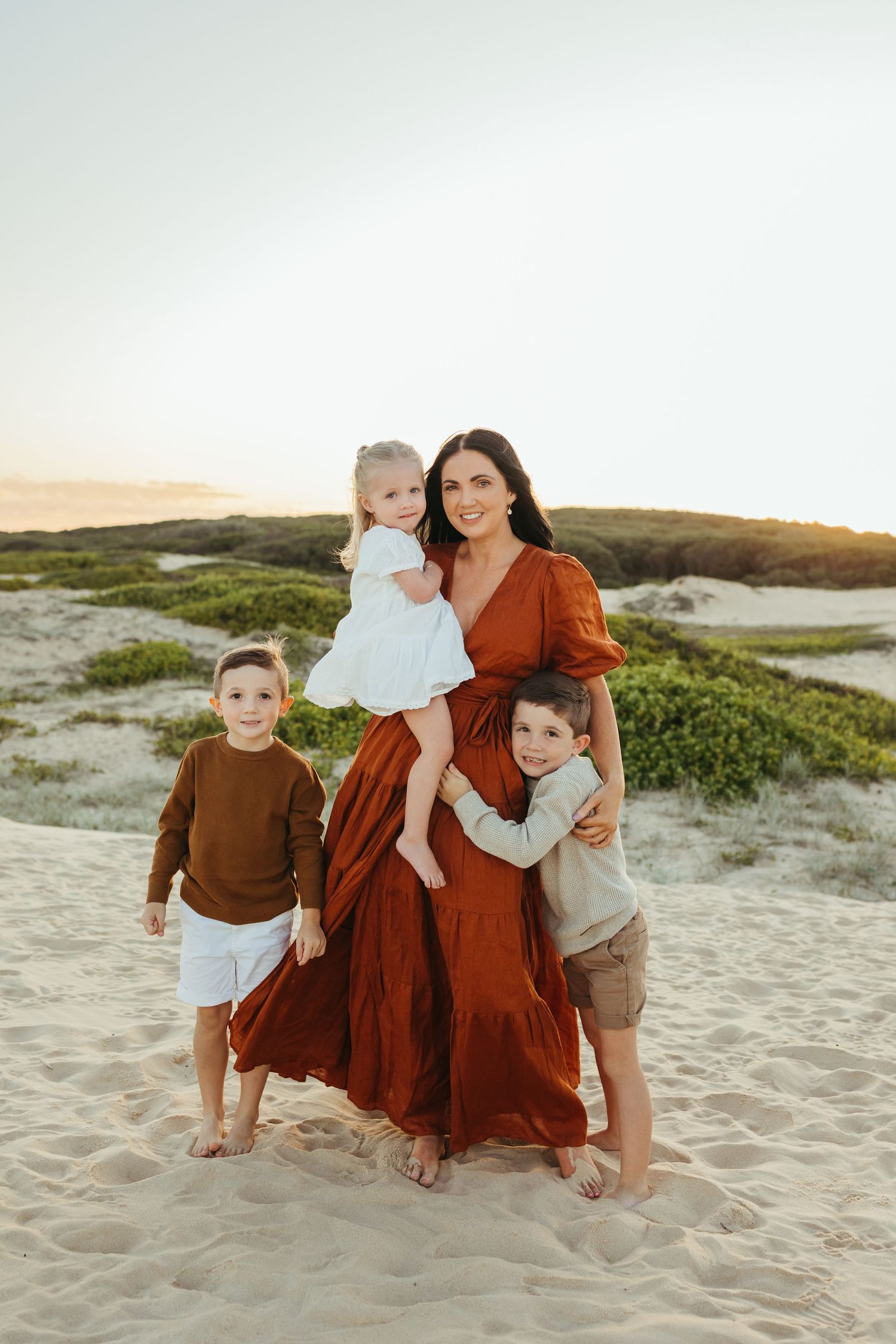 Family Photoshoot at beach, Redhead Lake Macquarie, Newcastle, Hunter Valley, New South Wales