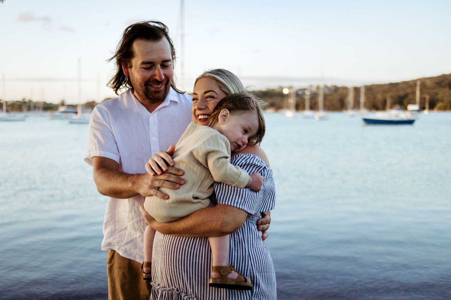 Family Photoshoot at lake,  beach, Lake Macquarie, Newcastle, Hunter Valley, New South Wales