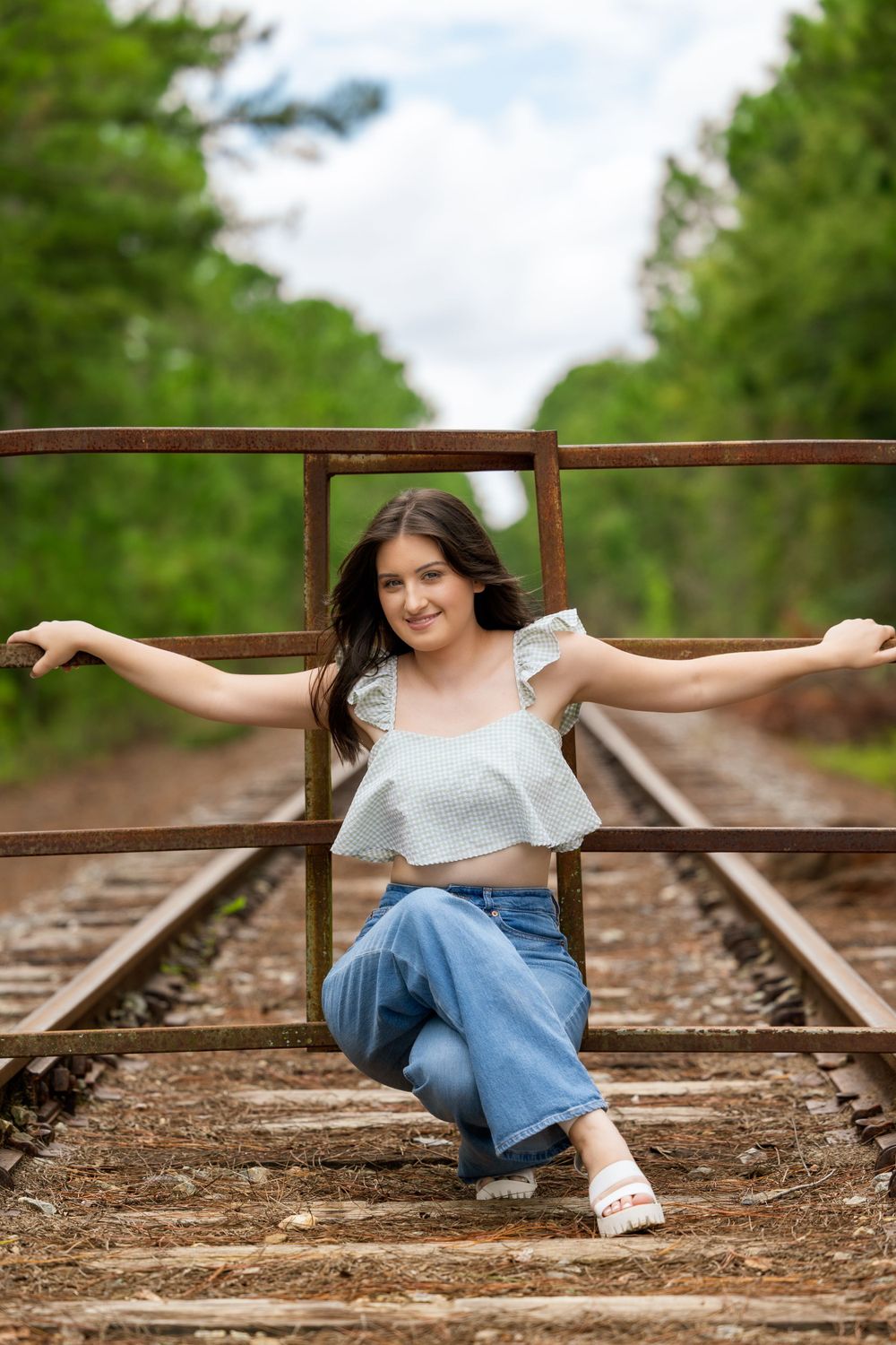 Fashion inspired photograph of an Appling County High School senior.