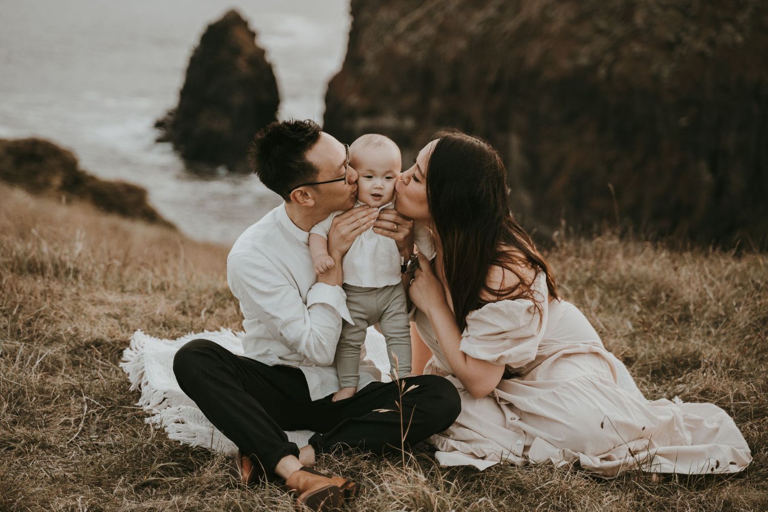 Outdoor Family Sunset session in Mornington Peninsula