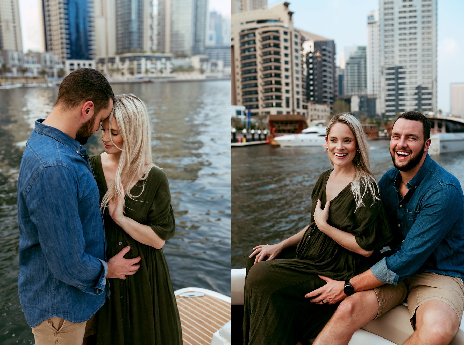 private photoshoot with dubai marina boat tour