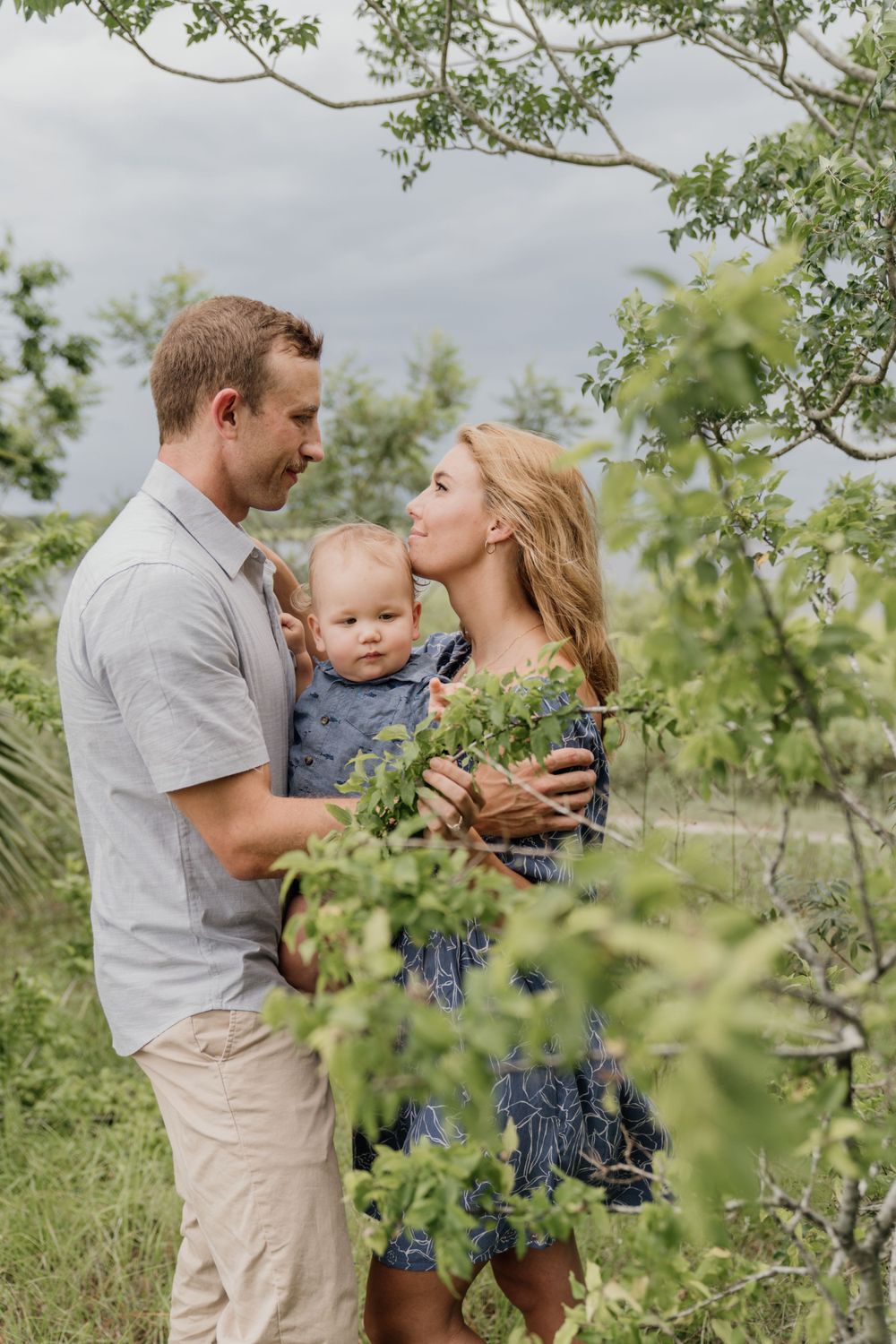 sea island family photos at beach