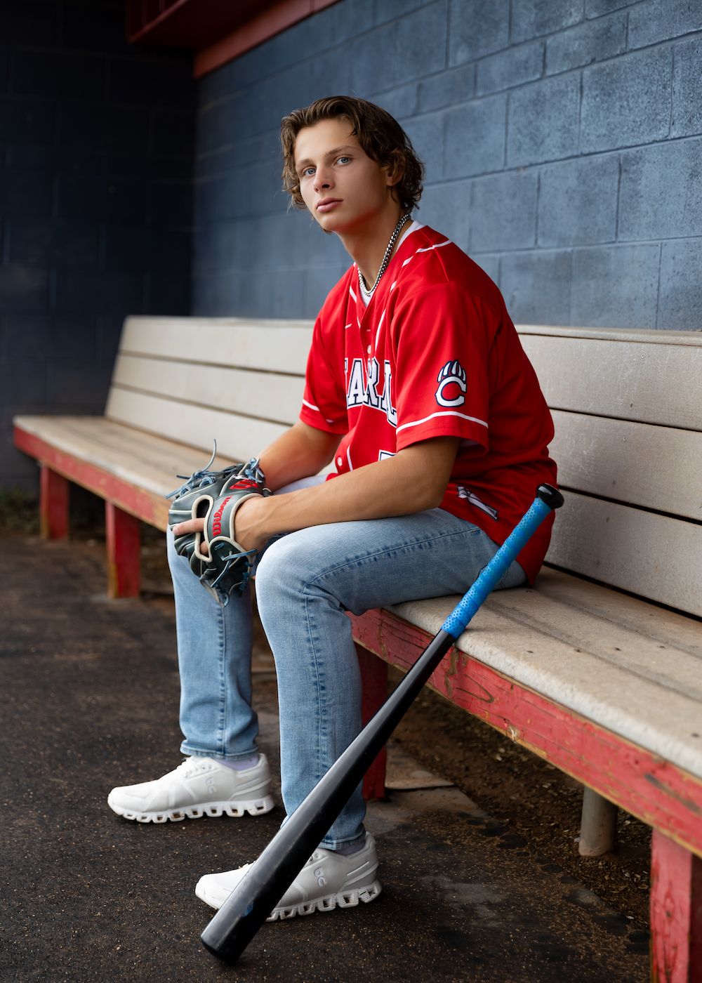 Senior boy baseball photo Chaparral High School Parker Colorado
