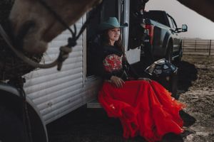 portrait of cowgirl