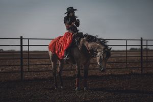 portrait of cowgirl