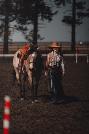 portrait of cowgirl
