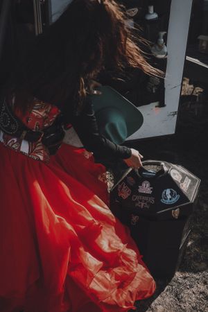 portrait of cowgirl