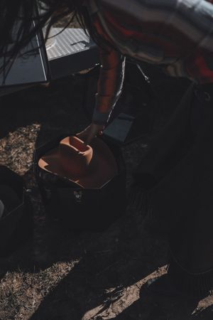 portrait of cowgirl