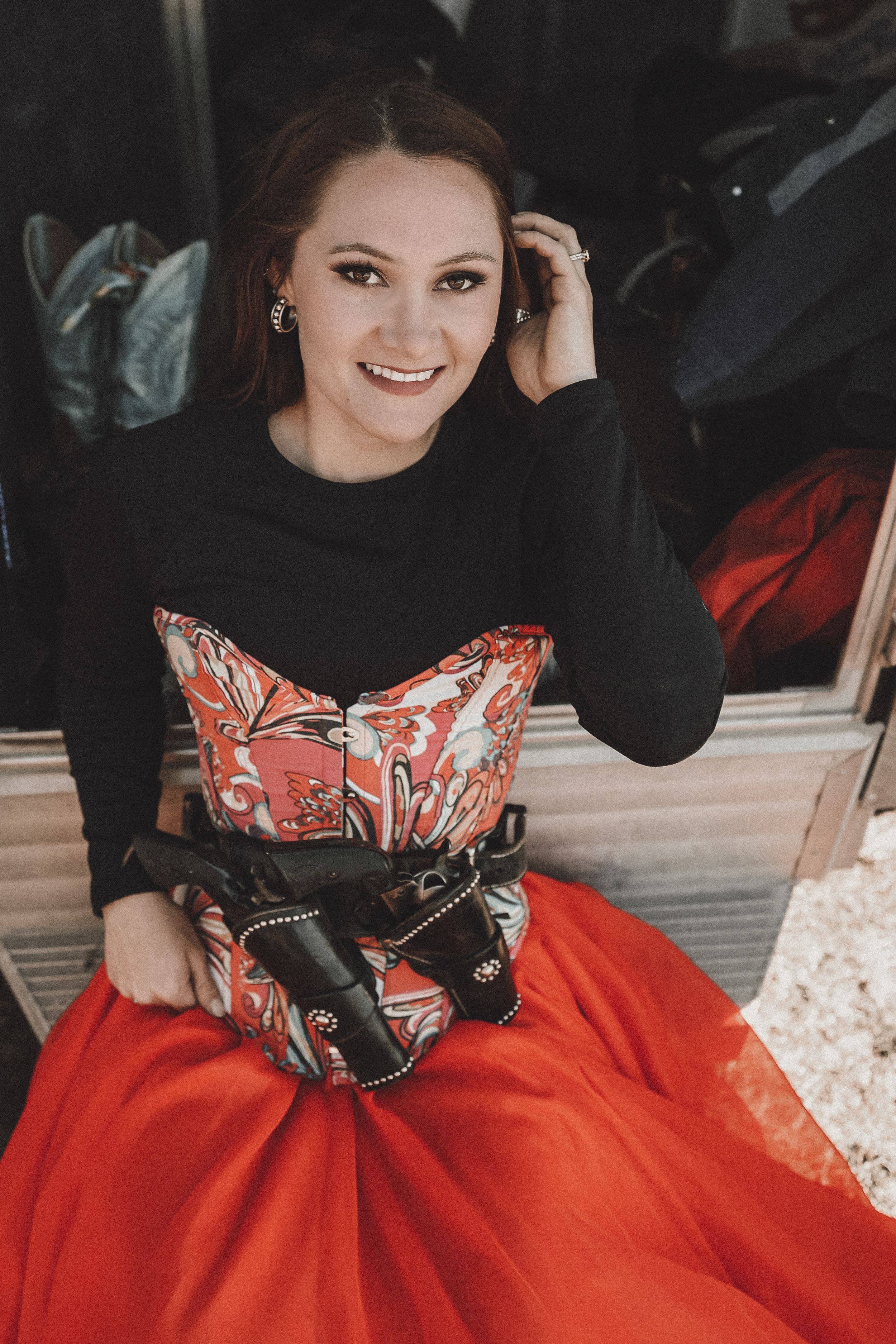 portrait of cowgirl
