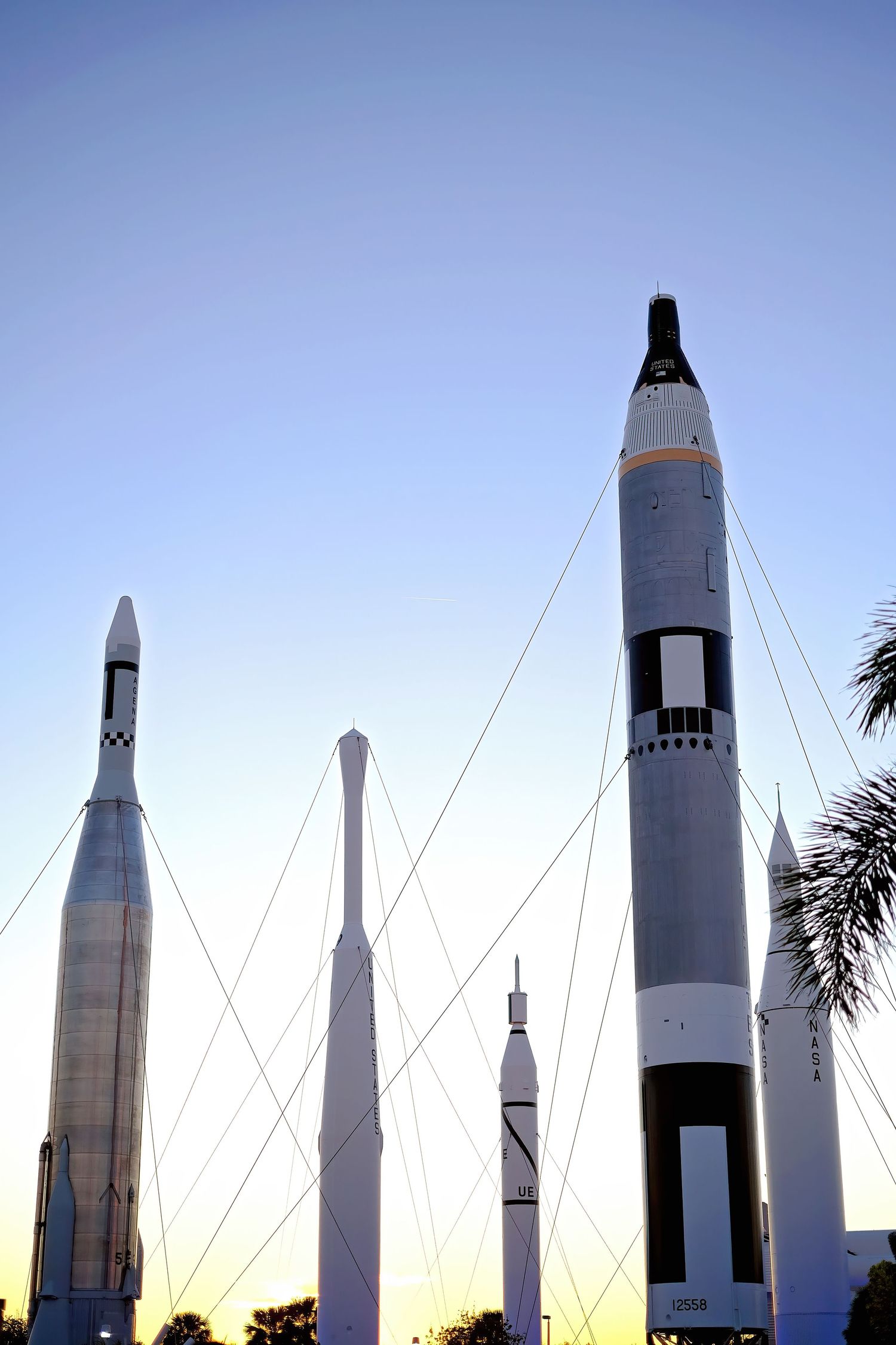 The Rocket Garden at Sunset