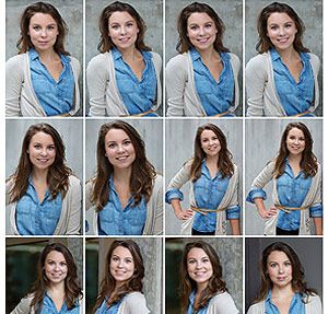 Unretouched headshots