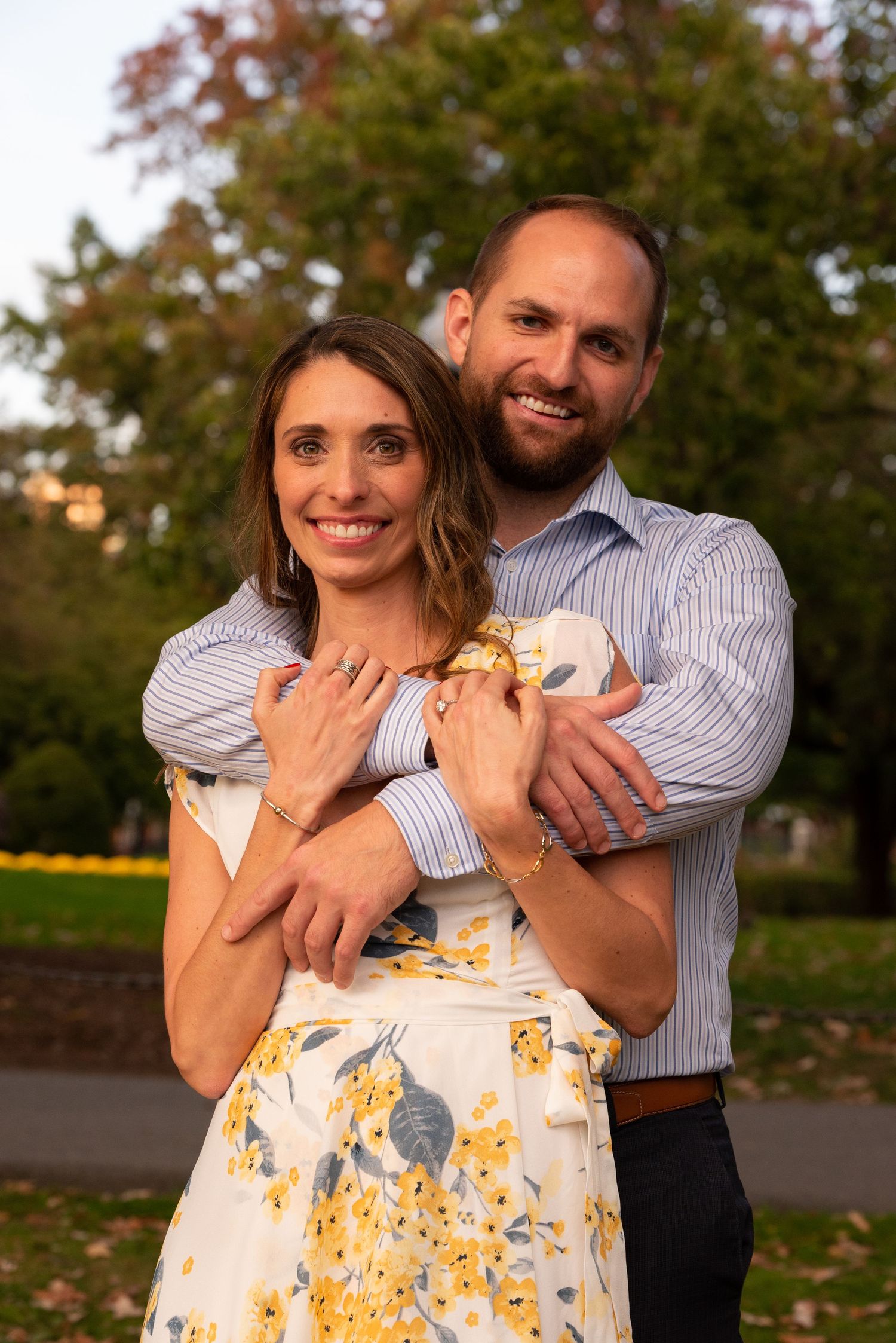 Engagement Portraits in Boston Public Garden with Leah Ramuglia photography