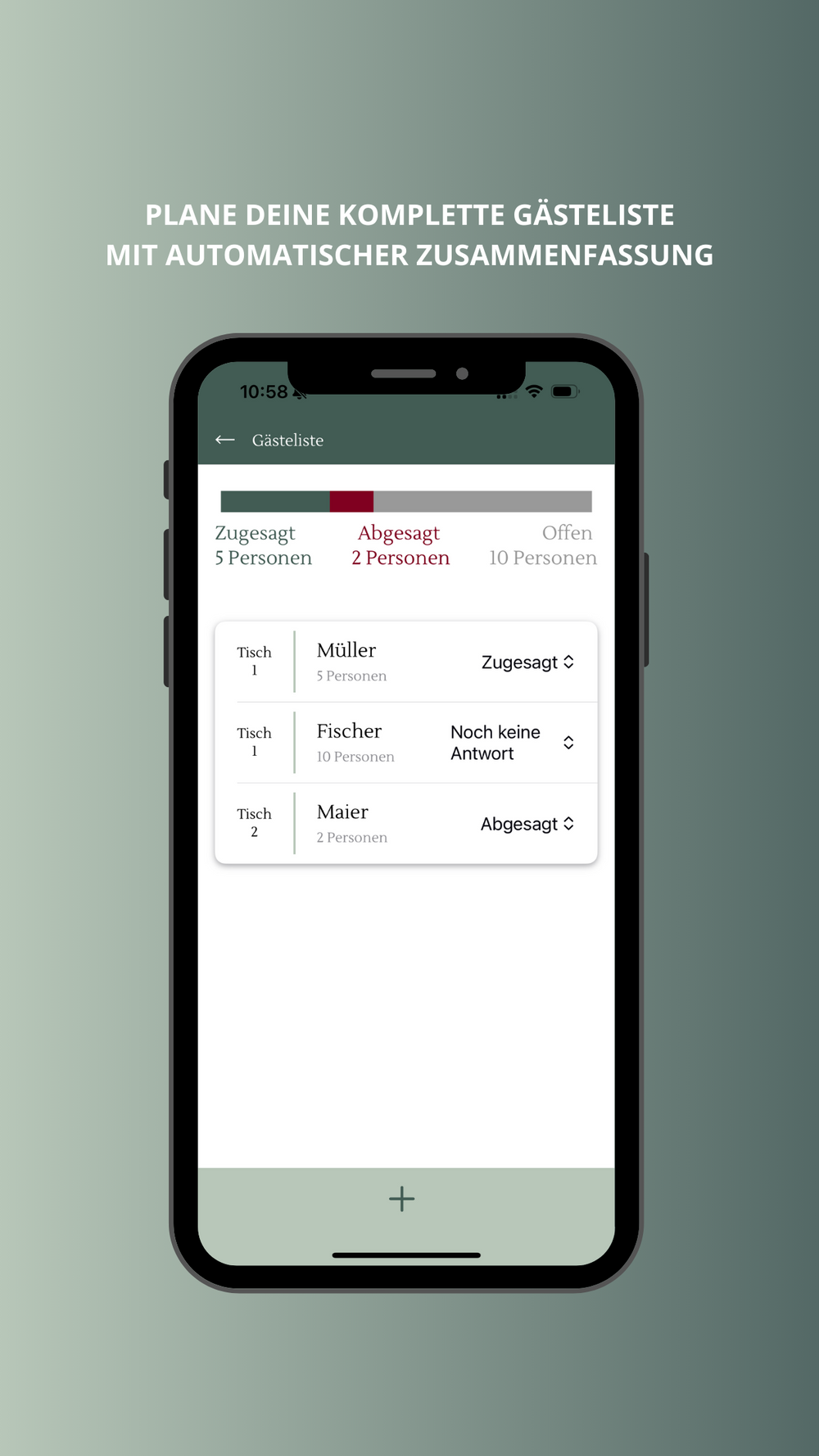 WeddingGuide-App Organisation auf Handydisplay auf einem Blick Bad Saulgau Jovanna Burkard KWICKSHOT