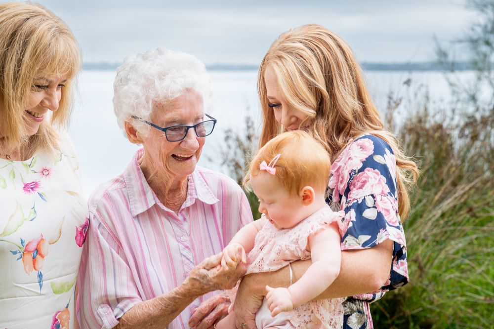 Four generations in one image