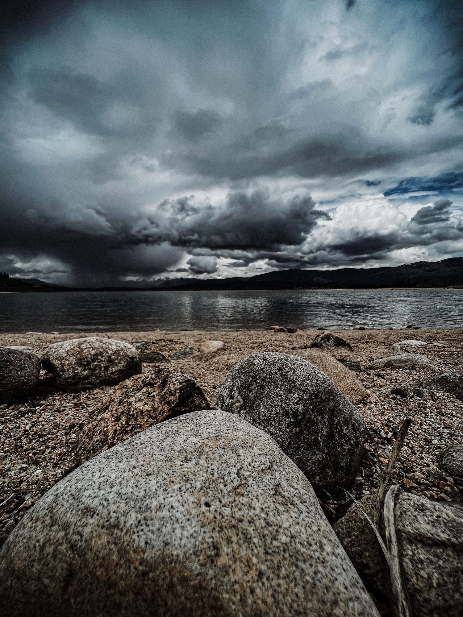 Stormy skies over Lake Granby