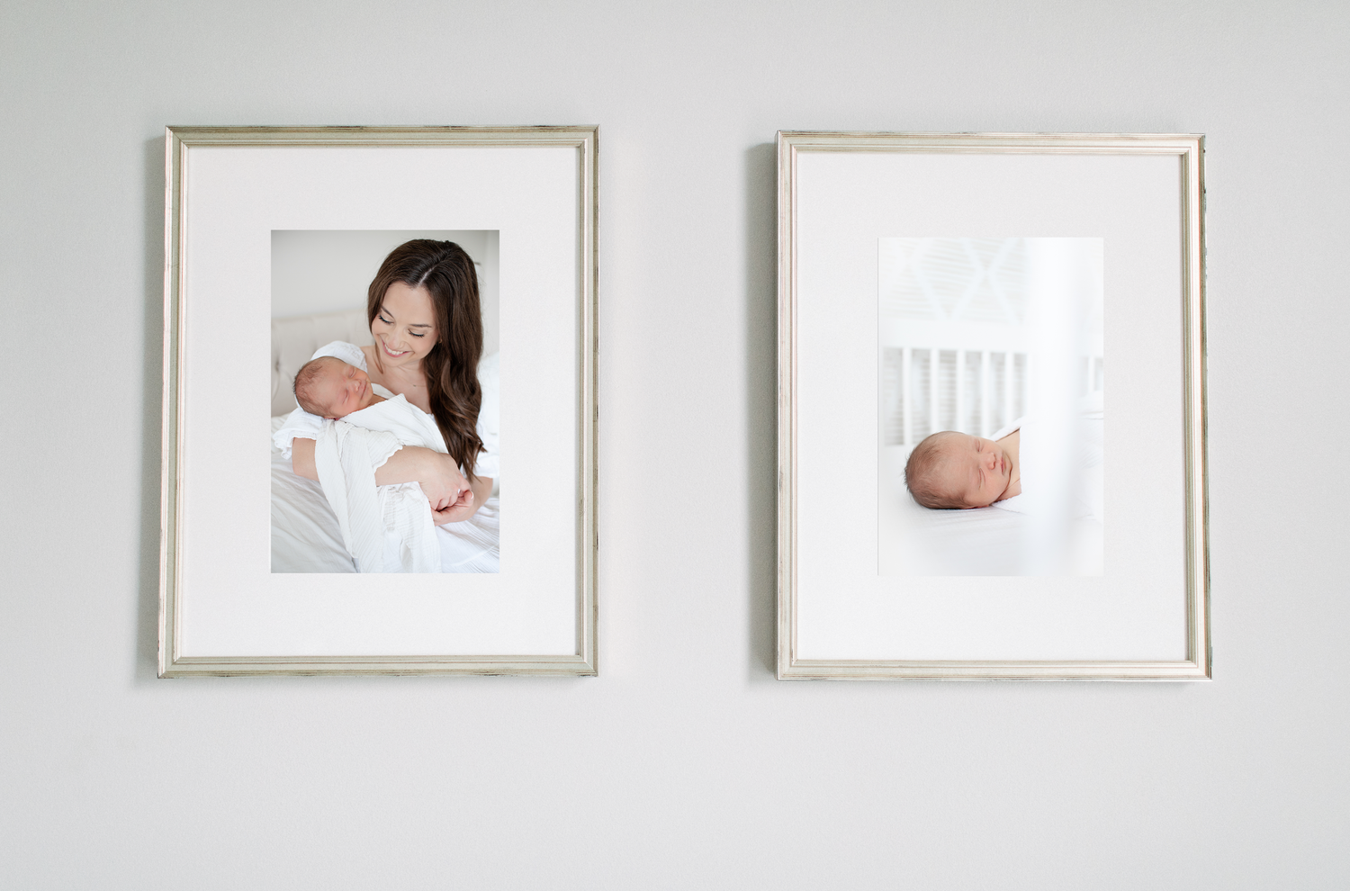 framed images of ashley line photography images, to showcase what they would look like on the wall of a clients home