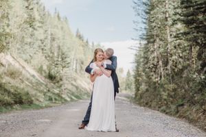 Bride and Groom Portraits, Nordegg Abraham Lake Elopement, Alberta Wedding, Rocky Mountain House, Rocky Mountain Bride
