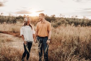 Mountain top engagement session