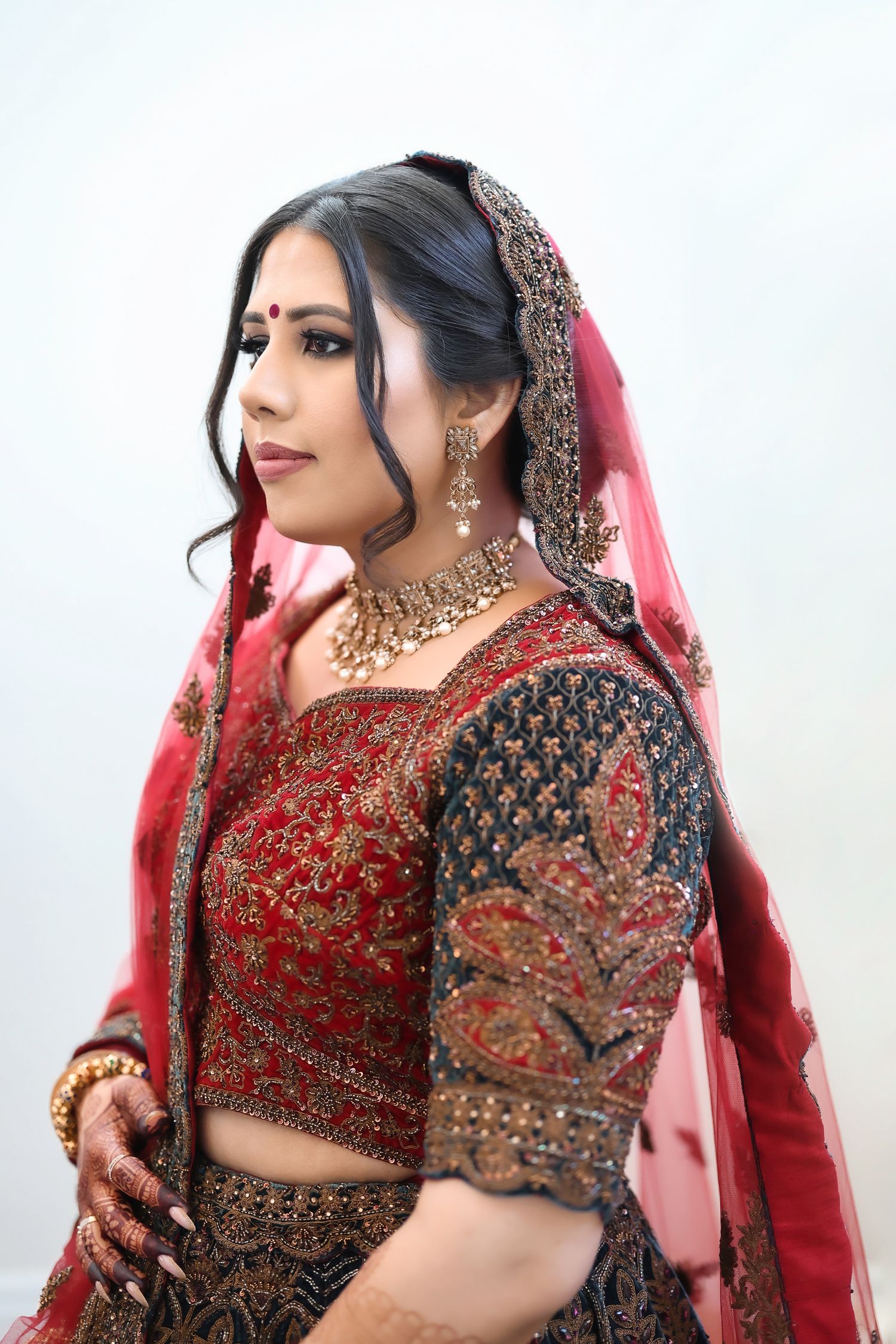 Indian Bridal Portrait in Central Valley California
