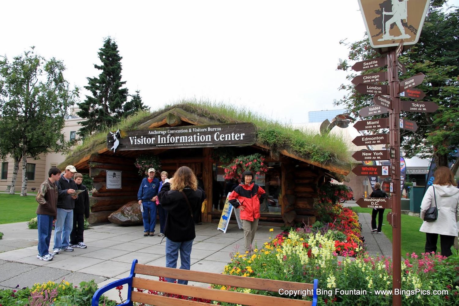 Tourist information booth - Anchorage, Alaska