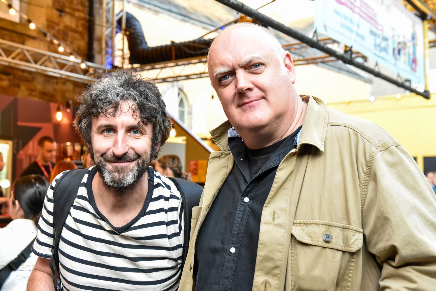 Mark Watson and Dara O'brien at the Edinburgh Fringe Festival at the Plesance Dome Edinburgh