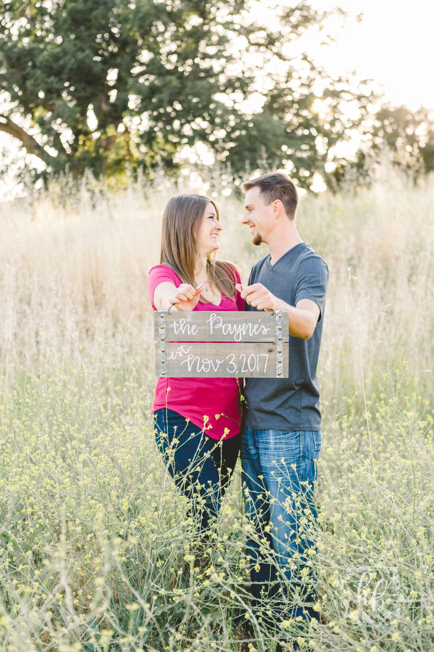 open field camarillo engagement photos