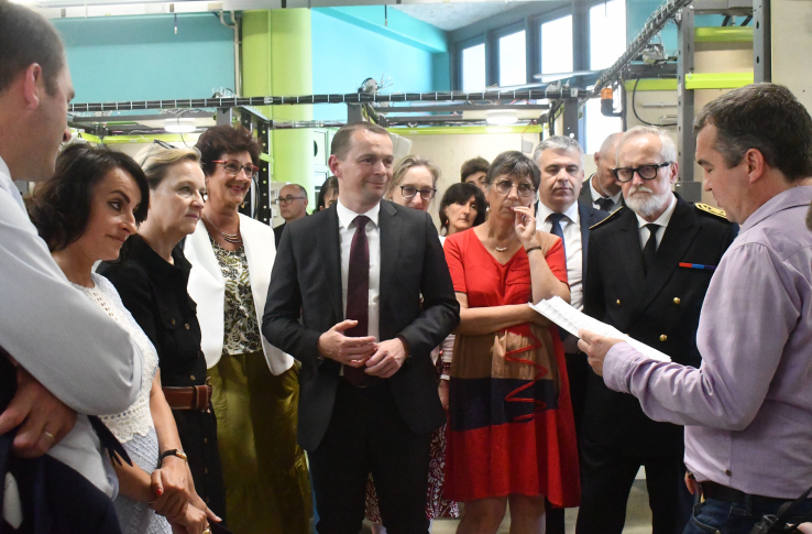 Olivier Dussopt en visite à Besançon