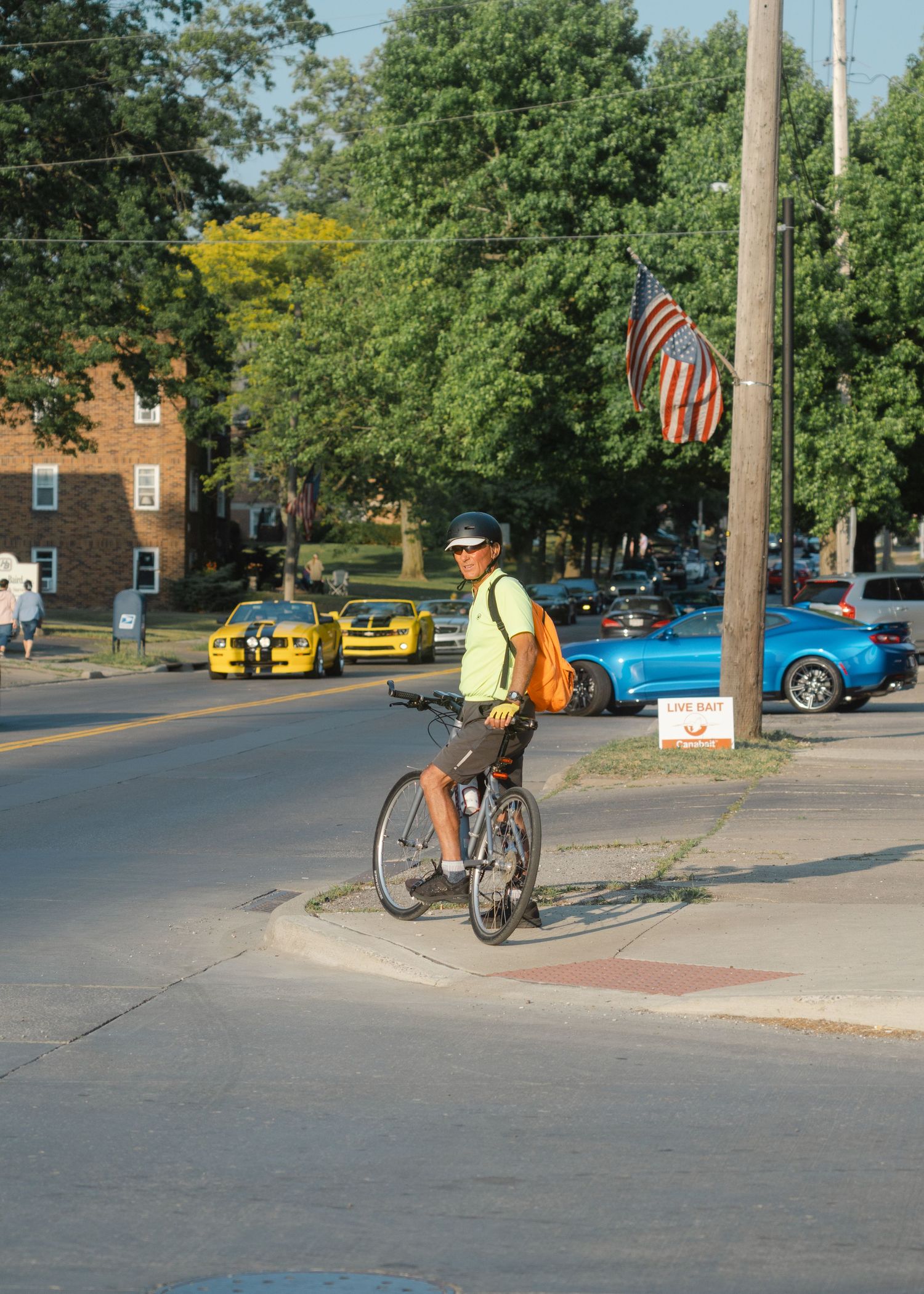 guy riding a bike
