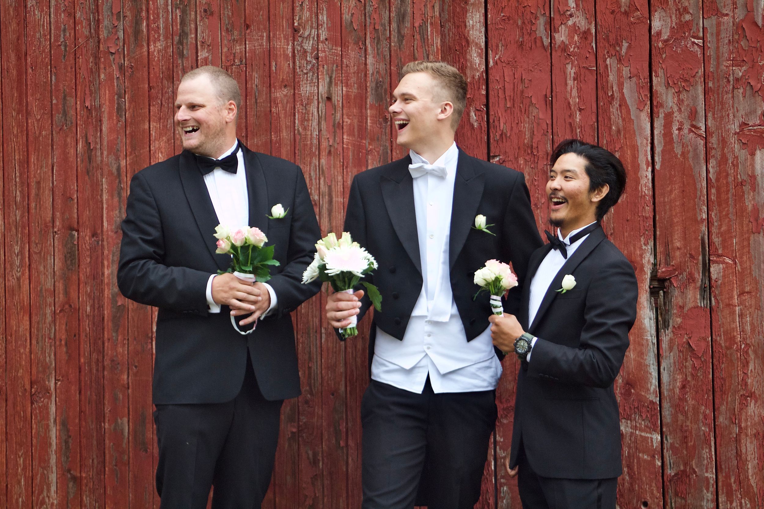 Husband and bestman