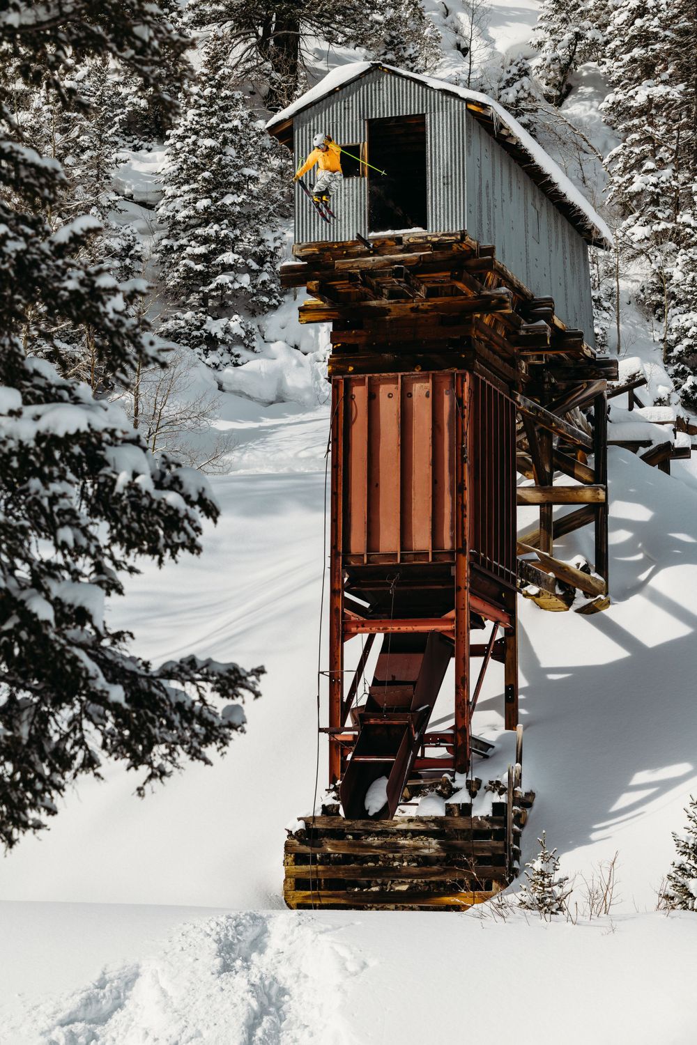 K2 Skis athlete Greg Hope in the Telluride backcountry