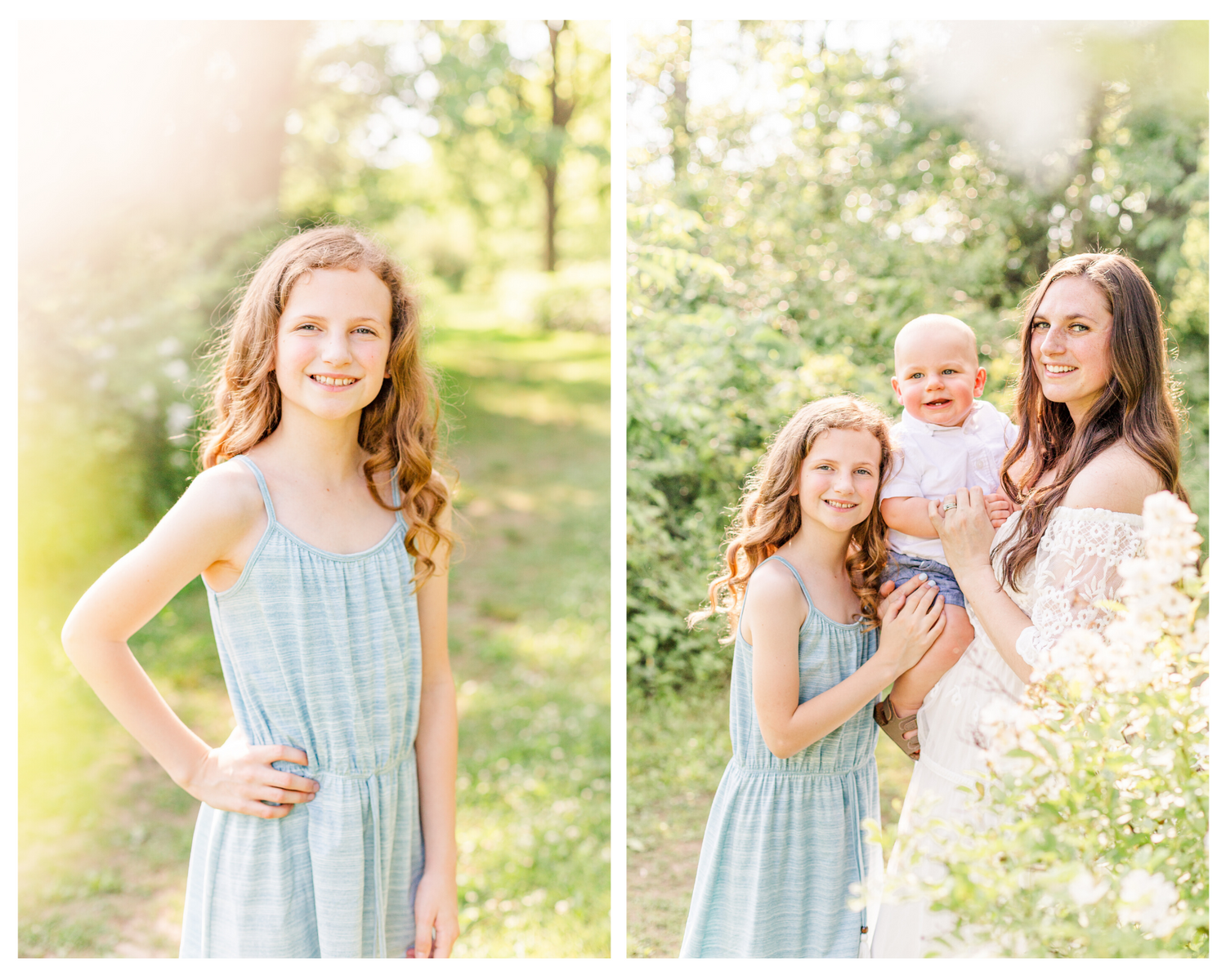 Children's portrait during a family photo session in New Paltz, NY with Danielle Lauren Photography