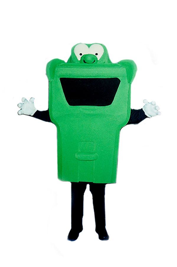 Green Bin Mascot Recycle Program Halifax Nova Scotia HRM Mascots Costumes The Mascot Company Canada Maritimes East Coast