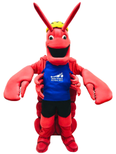 Lobster mascot Yarmouth lobster county French Shore mascot Lobsters Fisherman's cove french mascot custom lobster mascot