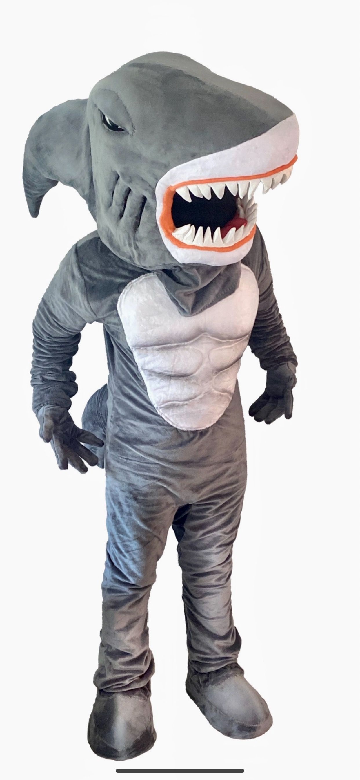 Shark Mascot HMR Fish Mascot Nova Scotia Well Built Mascots Canada Design and Build Mascots Quality Well Made Mascots NS