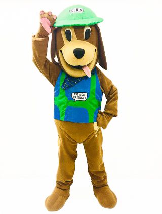 Dog Mascot HRM Best Built Mascots Canada Nova Scotia Bam Mascot Maker High Quality Mascots Durable Breathable Mascots NS