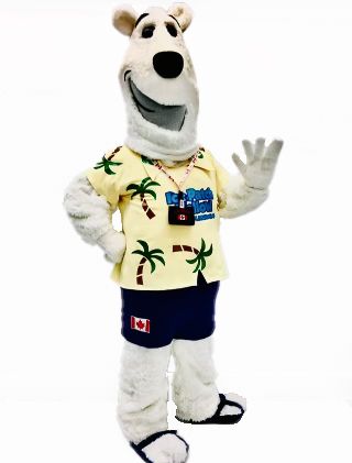 Polar bear Mascot HRM Mascot Maker Nova Scotia Well Made Mascots Canada Maritimes Branding Promotion Wearable Mascot NS