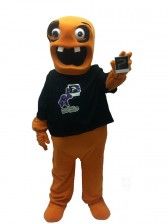 Orange monster mascots slushy monster mascots Sobeys big mascots custom mascot  feroicious mascots happy mascots high