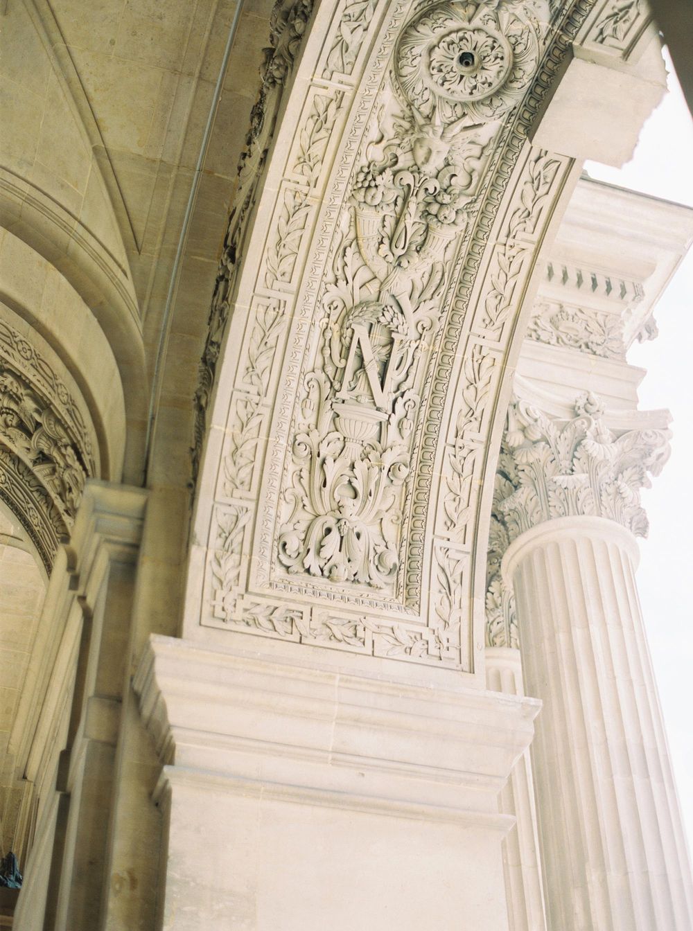 Famous Louvre Museum in Paris
