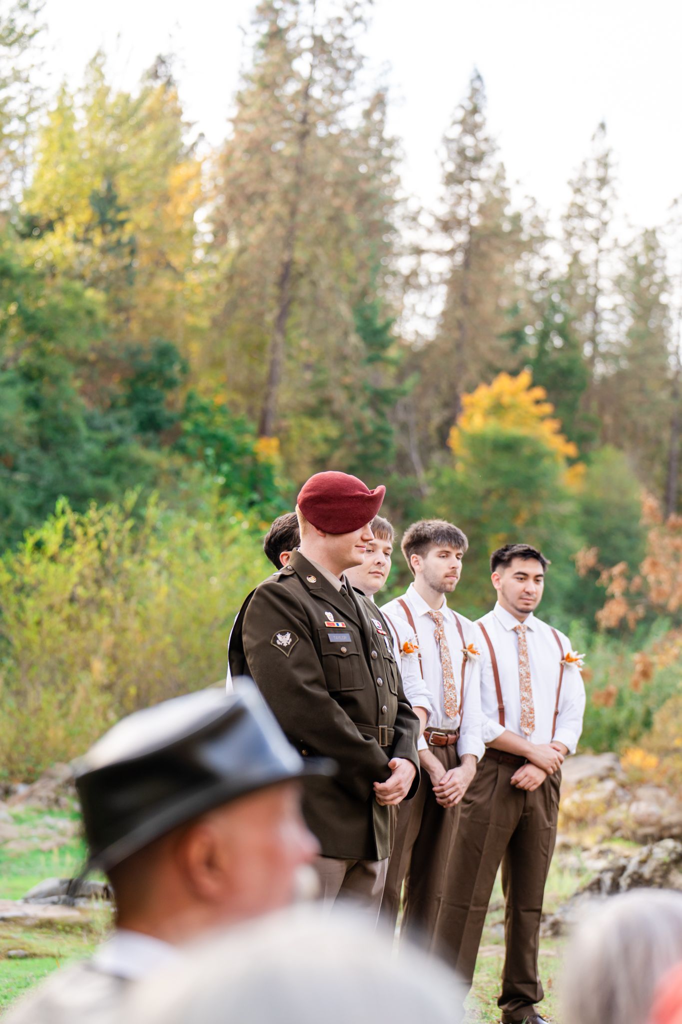 groom waits for his bride