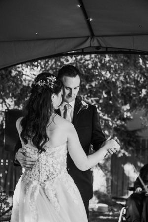 Beth and Dad Wedding Photographer VNDRDOG Media Nanton Black and White